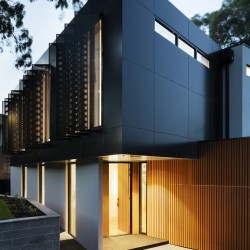 Flat Panel Modern Cabinets — Matte Black